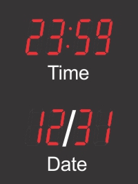 BRG Calendar Clocks with 4" LEDs