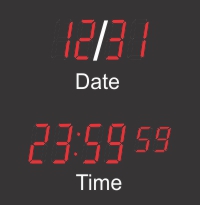 BRG Calendar Clocks with 4" LEDs