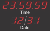 BRG's Calendar Clocks with 7" LEDs
