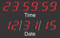 BRG Calendar Clocks with 7" LEDs